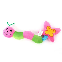 Plush Caterpillar Squeaky Dog Toy or Cat Toy