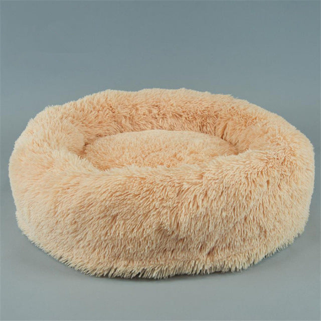 Luxury Dog Bed Faux Fur Round Dog Bed for Small Dogs