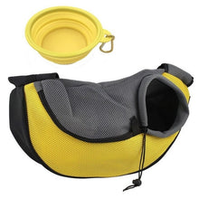 Pet Sling Style Carrier with Portable Bowl